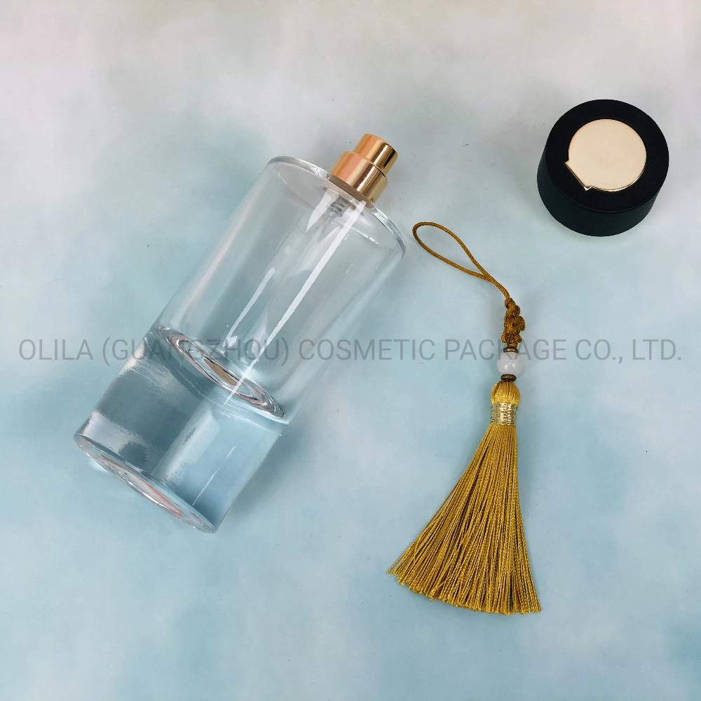 Wholesale/Supplier Perfume Bottle Glass 100ml Perfume Bottle Package with Tassels