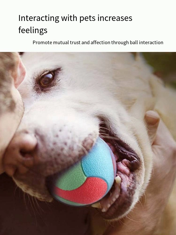 Dog Toy Ball Bite Resistance Molar Silicone Rubber Relief Ball Pet Toy