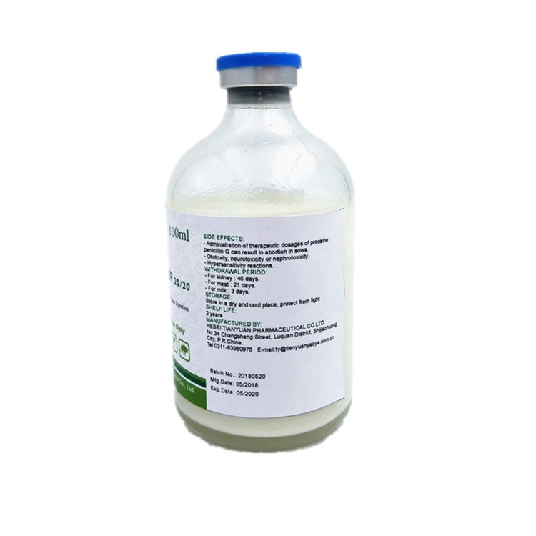 Procaine Penicillin G Dihydrostreptomycin Sulfate Injection 20: 20 Veterinary Drugs Best Price