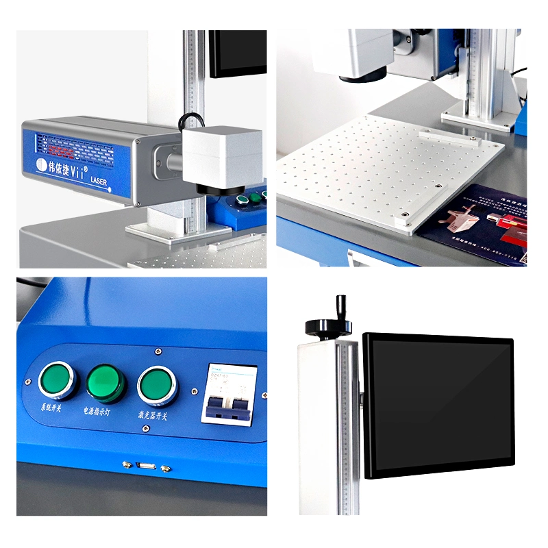 Máquina de gravura Viijet Codificação Máquina Impressora a laser de CO2 equipamento a laser para código de barras/Código QR gravura; embalagem