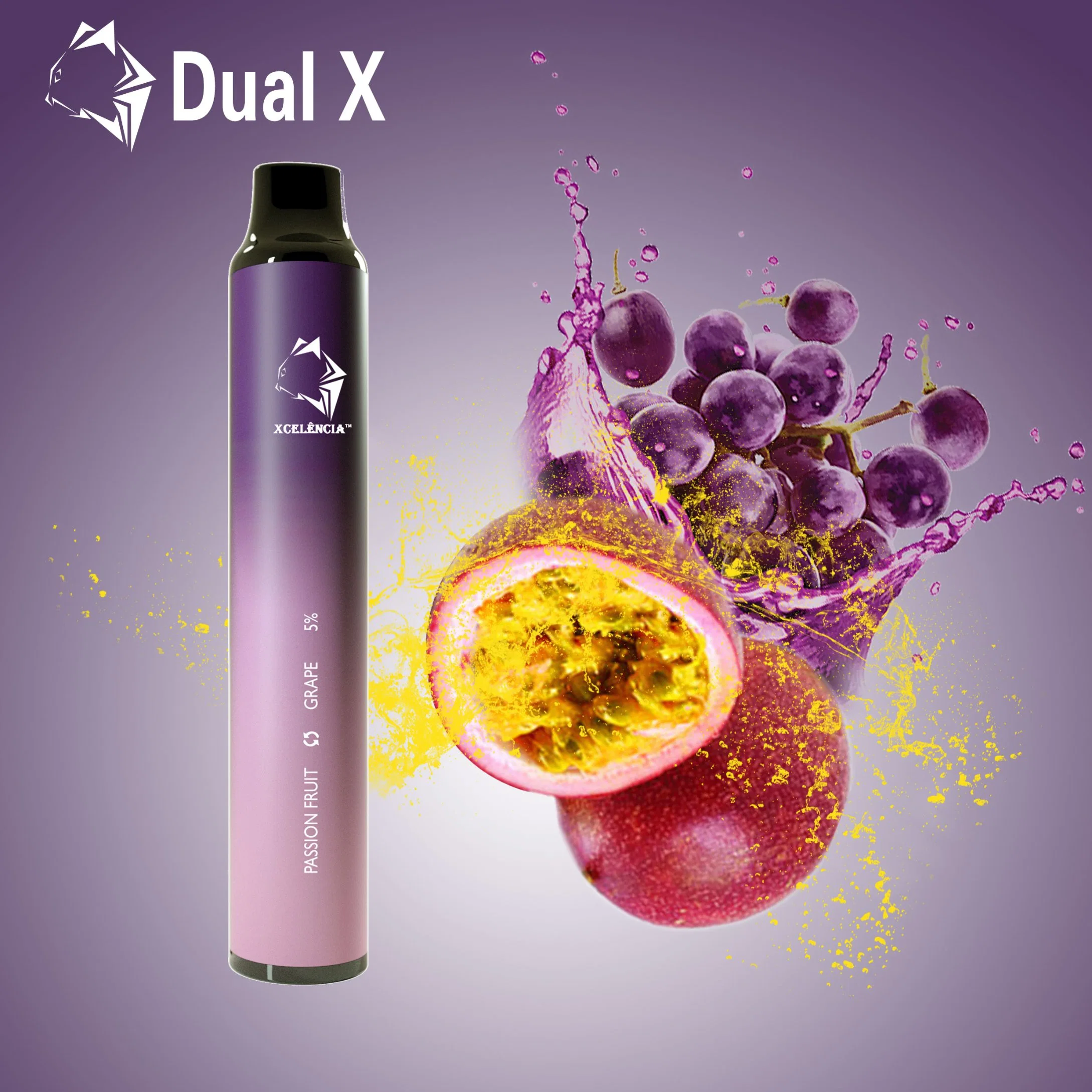 La doble X 2 en 1 sabores pluma desechable de bolitas de 1400 dispositivo pod E cigarrillo Vape