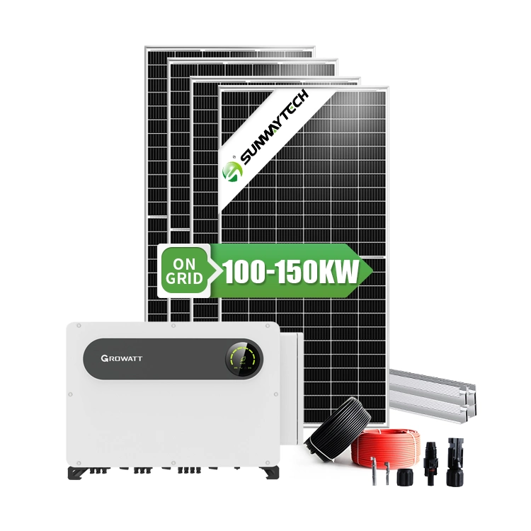 Growatt tres fase 100kw 125kw 250kw 500kw a 1 MW en la red eléctrica del sistema solar la energía solar inversores inversor Onda senoidal pura con pantalla LCD