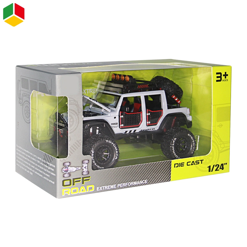 QS Wholesale 1: 24 Scale Alloy Model Cars off-Road Pull Back Door Open Diecast Model for Kids Gift Toy