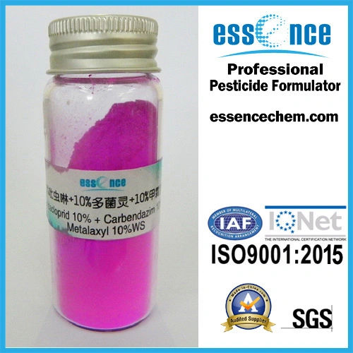 Agricultural Chemicals Imidacloprid 10%+Carbendazim 10%+Metalaxyl 10% Ws