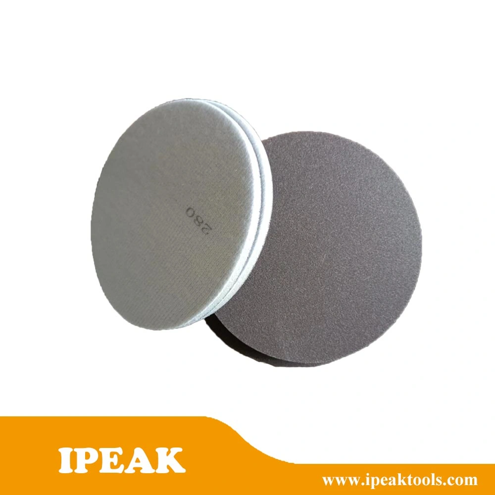 Abralon Round Sanding Disc Sponge Abrasive Silicon Carbide Emery Foam Sanding Disc Soft Foam Back Abrasive Pad for Wood