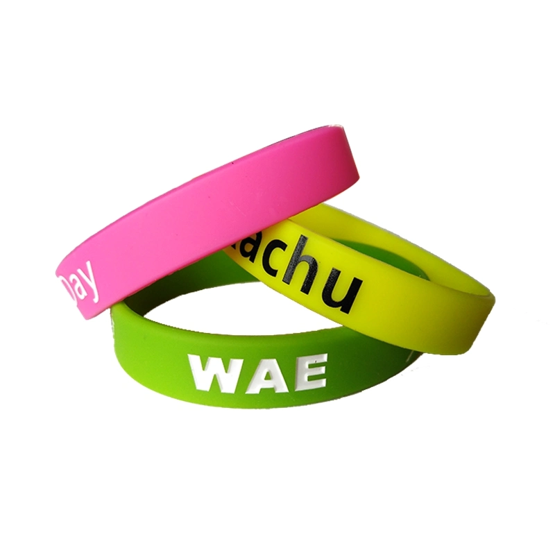 Promotion du sport sur mesure Composante personnalisée coloré Bracelet Bracelet en silicone