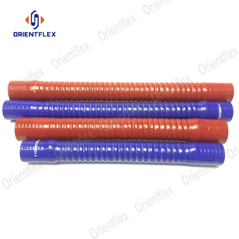 Rendimiento tubo flexible de silicona reforzada corrugada tubo 60mm 38mm