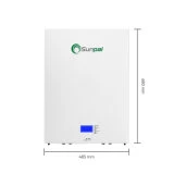 Sunpal Ppy1 Powerwall коммуникационный порт RS232 Ion 300Ah 200Ah 100Ah LiFePO4 солнечной 48V LiFePO4 литиевая батарея зарядное устройство