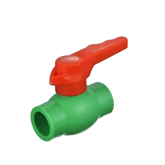 Green PPR Double Union Ball Valve