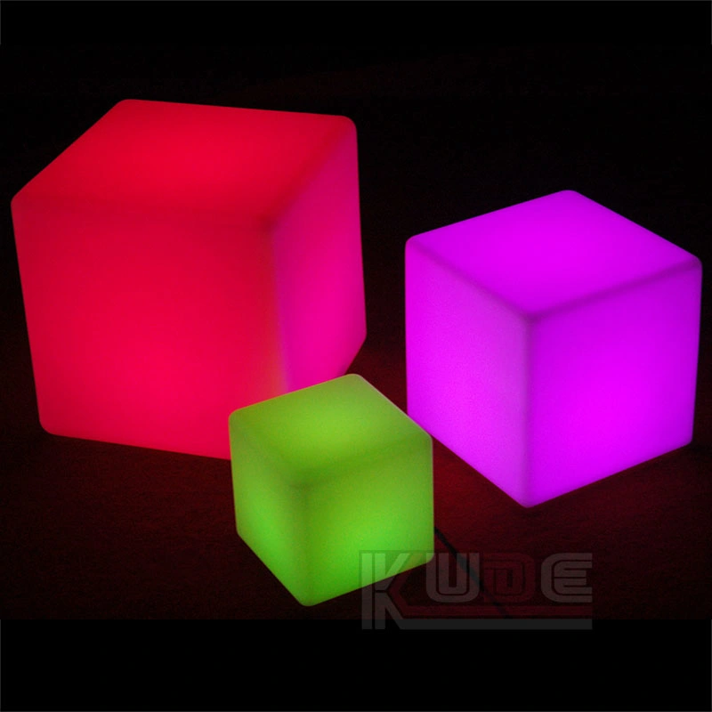 Cubo LED cubos cubos de jardín de paisaje paisaje resistente al agua de las luces de iluminación