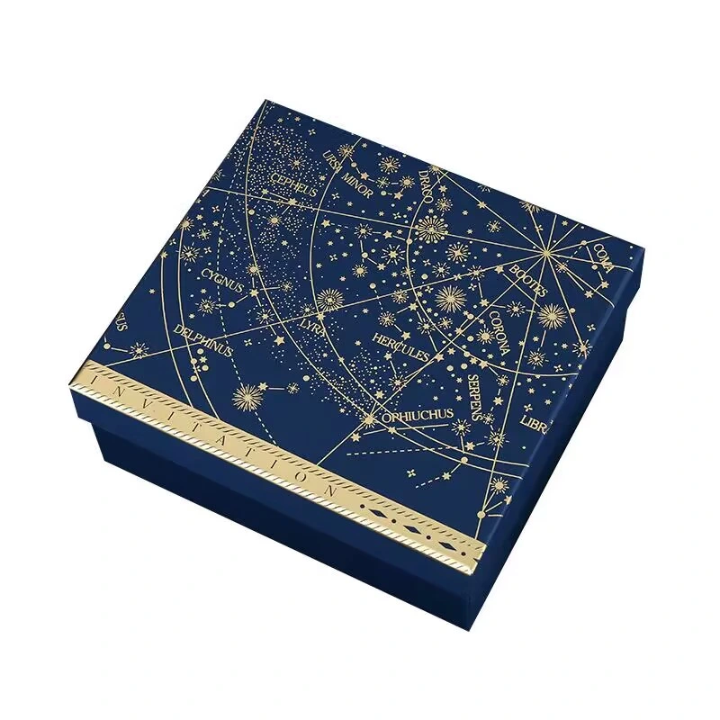 Custom Luxury Blue Magnet Flap Clothing Paper Box Foldable Magnetic Closure Gift Boxes