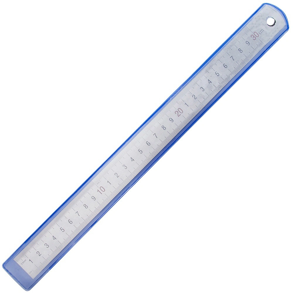 Factory Price Custom Logo Stainless Steel Metal Straight Ruler 30cm for Drawing Measurement