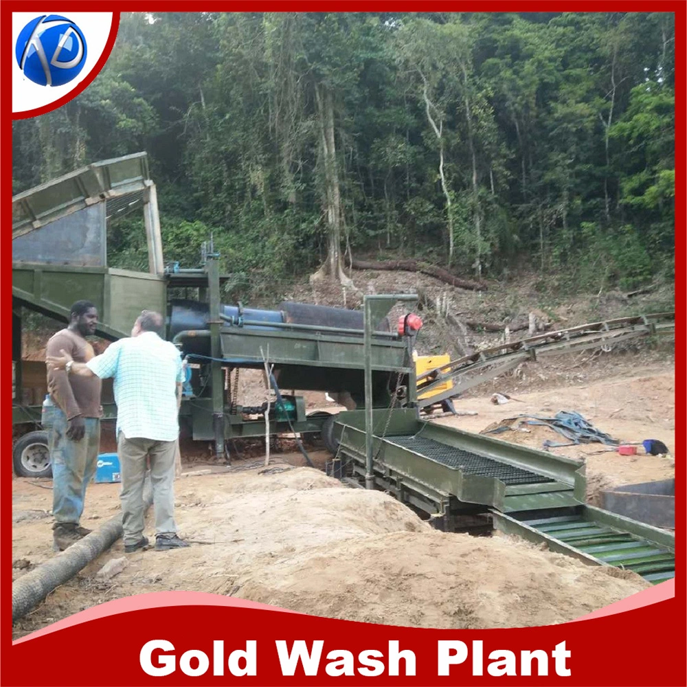 Keda 50tonne /100 tonne populaire or Portable Trommel Gold Panning Machine/usine de lavage pour la vente d'or