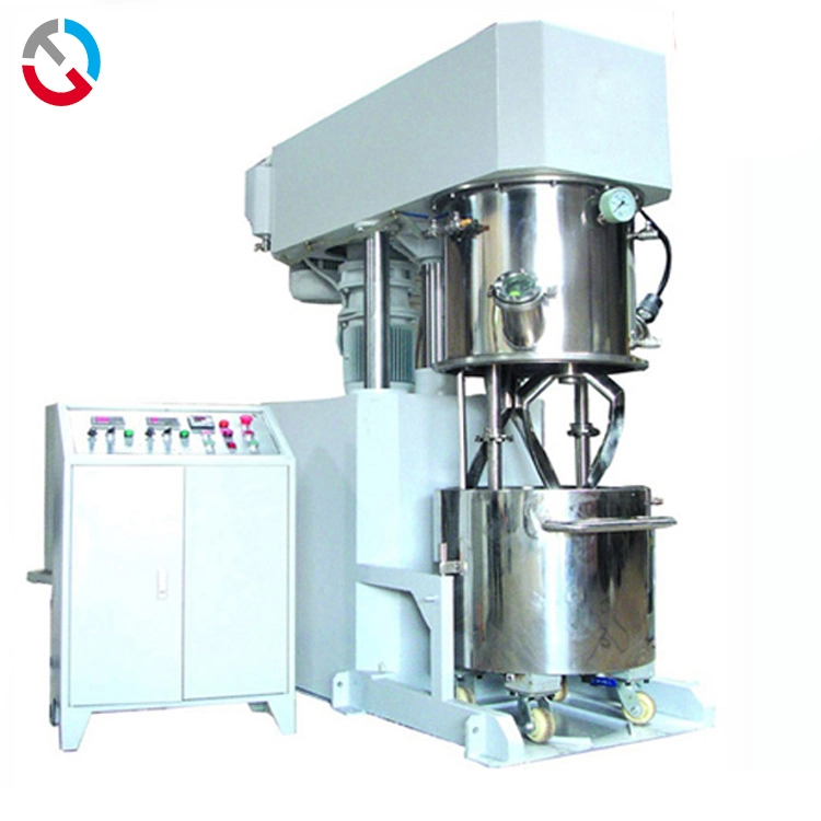 Máquina mezcladora de dispersión planetaria dual para fabricación automática de adhesivo de alta viscosidad y sellador de silicona.