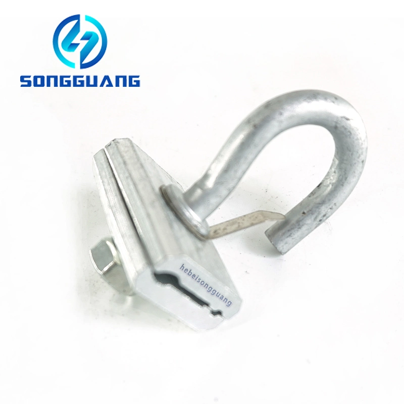 Galvanized Steel FTTH Fitting Splint Wire Hook Span Clamp