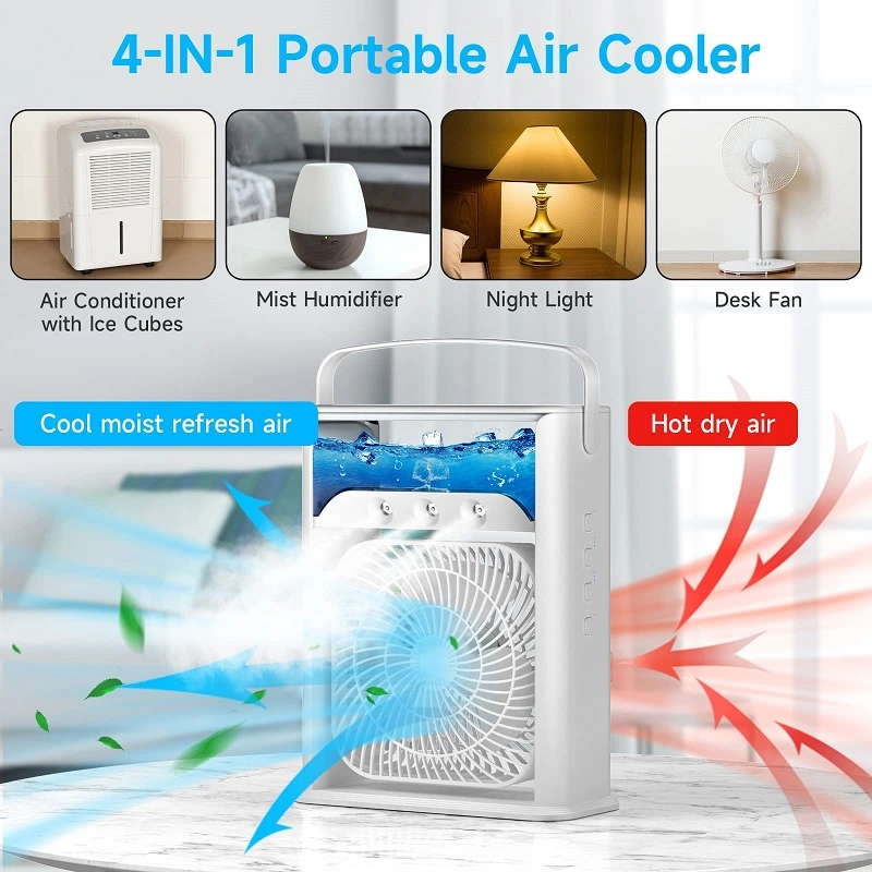 Hot Sale Aire acondicionado portátil AC Móvil con rotación de 360° Ventilador evaporador mini