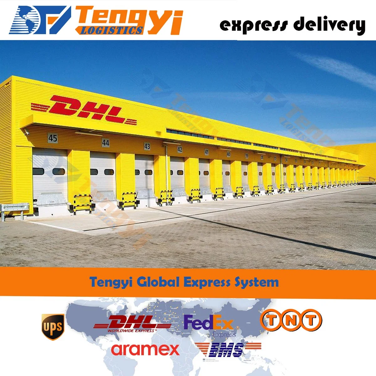 Luftfracht Service Preis Break Bulk Service Versandtür nach Tür zu Malaysia/Malediven/Mali/Malta/Marshallinseln mit DHL/UPS/FedEx/TNT International Express