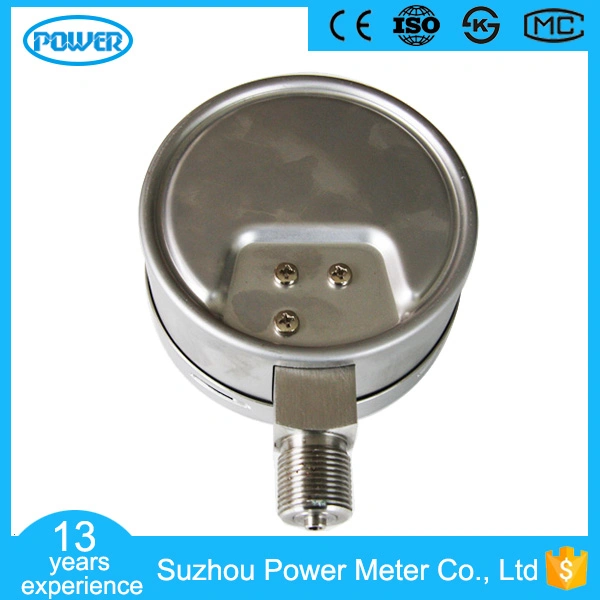 100mm Full Stainless Steel Bottom Type 6kpa Capsule Pressure Gauge