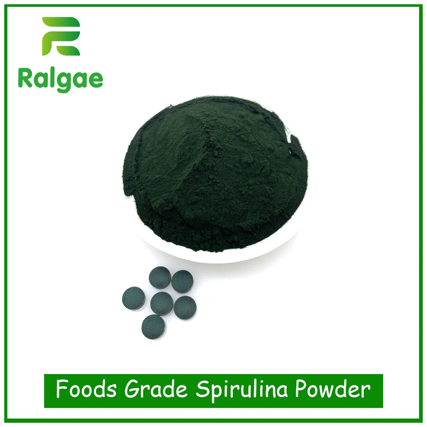 Alimentos Grado Spirulina polvo Orgánico Spirulina polvo Verde Alga polvo Spirulina Algae polvo tableta Spirulina