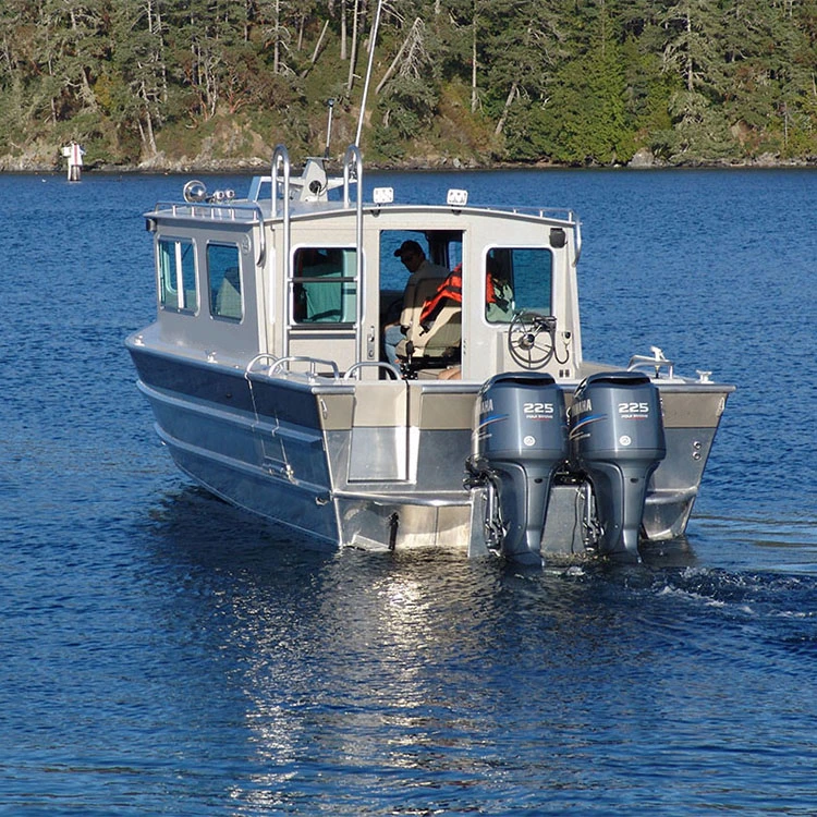 Kinocean 25 pés de água salgada de barcos de pesca Cruzador de cabina