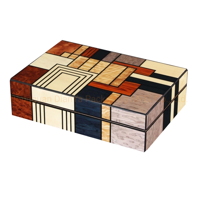 Custom Luxus Holz Zigarren Box Klavier Lack Zedernholz