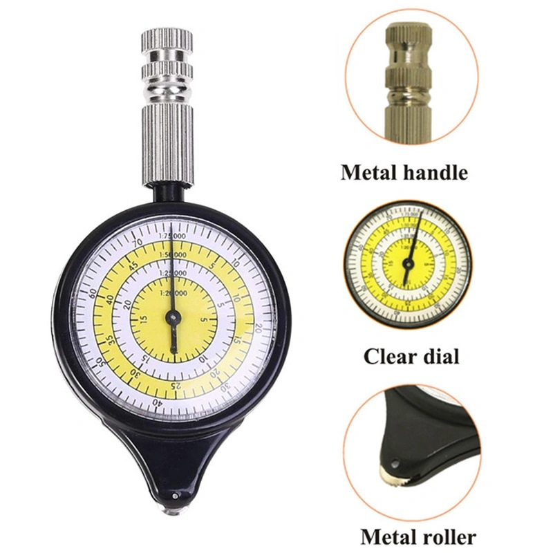 Multi-Functional Outdoor Map Measuring Gauge Range Finder Meter Scale Mileage Odometer Wbb16617