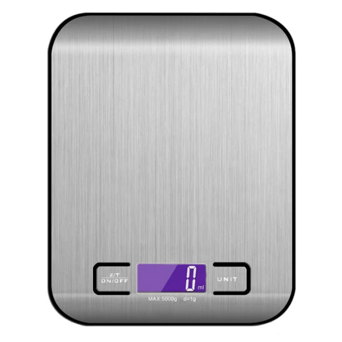 5 kg cozimento Digital multifunções Electronic balança de aço inoxidável pesagem de alimentos Escala da Cozinha
