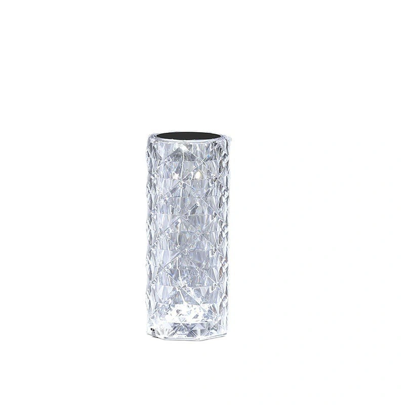Toque Crystal lámpara de iluminación de lujo Rose sensor recargable decoración para el hogar Luz LED nocturna de la sala