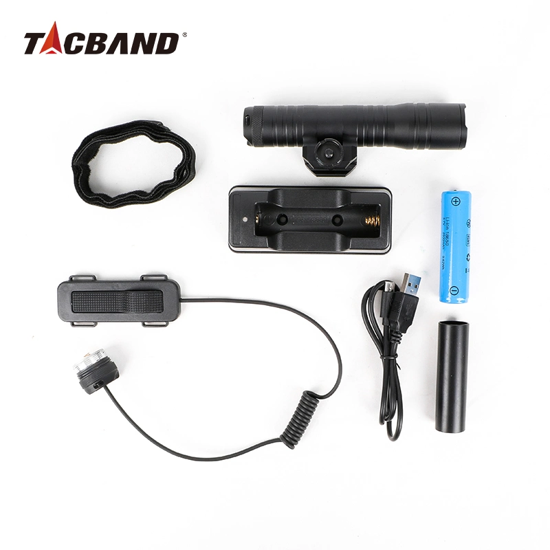 Tacband Tactical LED Light Mount Adapter Handschutz 600 Lumen Jagd Taschenlampe