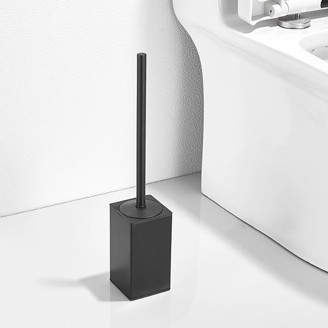 High Quality SUS304 Bathroom Accessories Matt Black Stainless Steel Toilet Brush Holder (NC9896-MB)