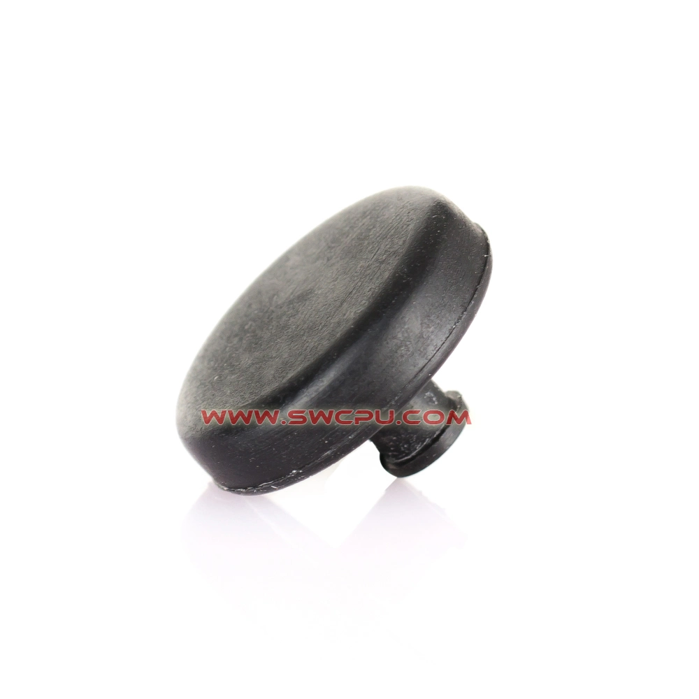 Custom High Temperature Small Soft Molded Nr / NBR Silicone Rubber Black Plug for Hole