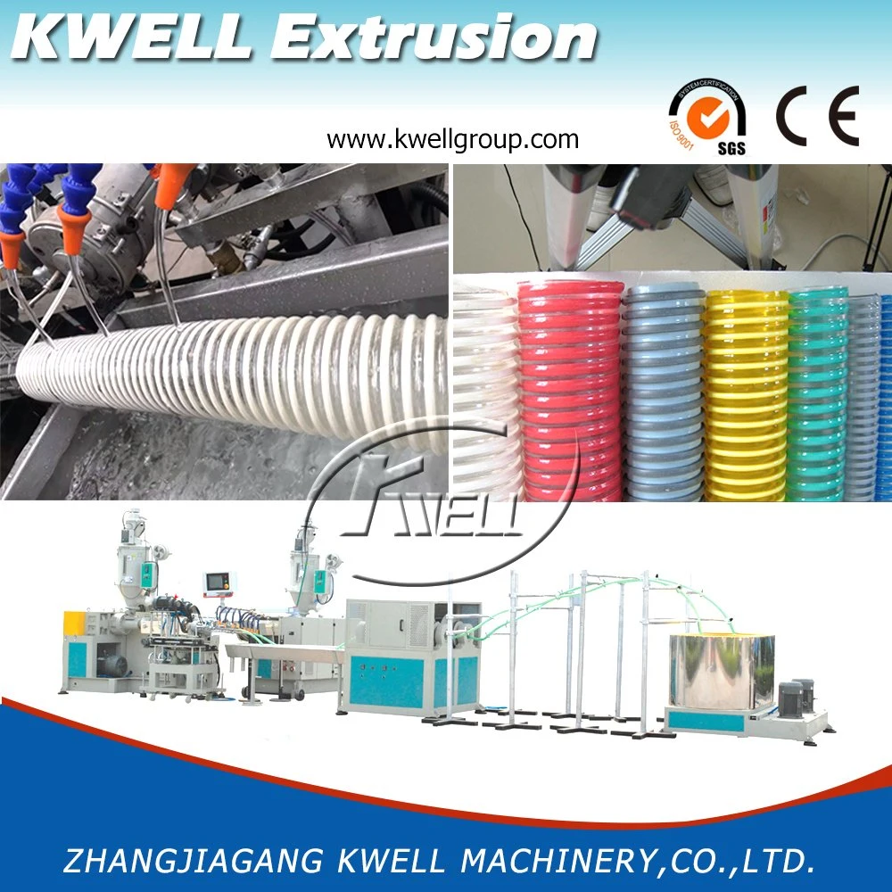 12 mm flexible PVC spirale protection contre la corrosion tuyau tube Extrusion fabrication Machine machine à tuyaux en plastique