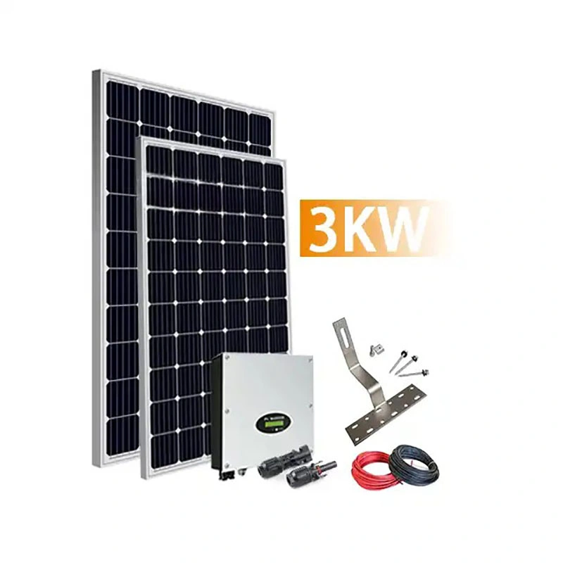 Kit tout-en-un solaire pour système d'énergie solaire en 3000W générateur solaire électrique cc/CA 3 kw