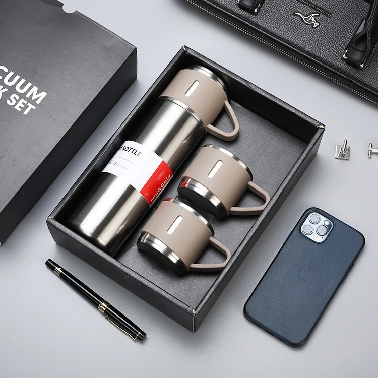 Stainless Steel Thermo Mug Portable Water Cup Business Annual Meeting Gift