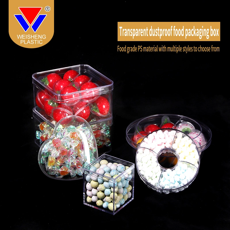 Chocolate Box Clear Plastic Box PS Materials Food Plastic Container