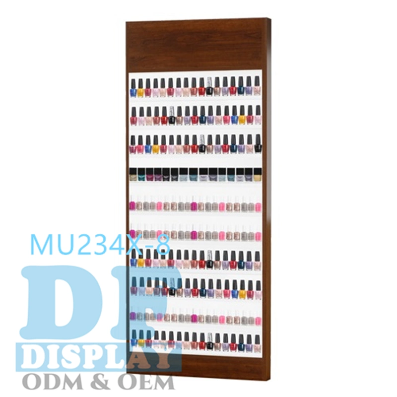 Nail Polish Showcase Shelf for Cosmetic Floor Standing Display Stand Nail Polish Counter Display Store Cosmetic Display Cabinet