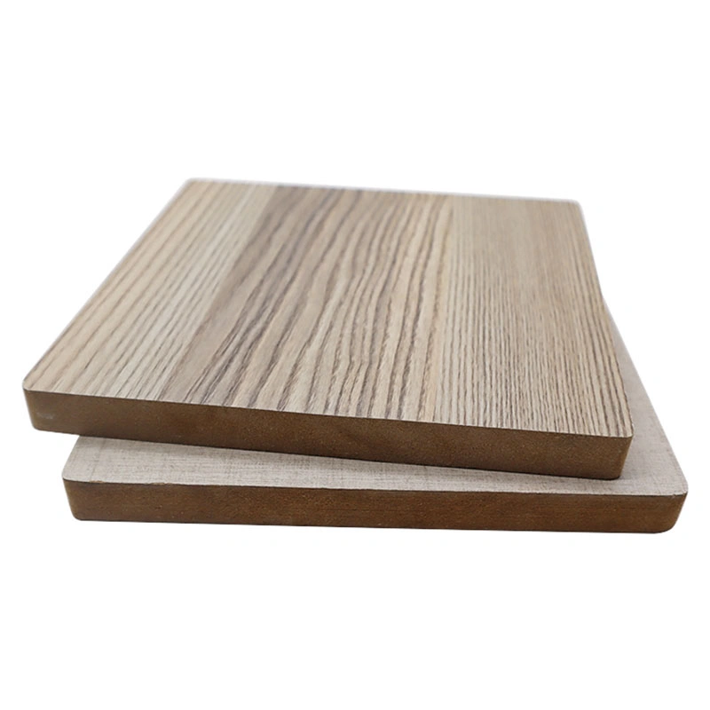 Madeira material fibra de madeira caixa MDF impermeável com papel de melamina laminado