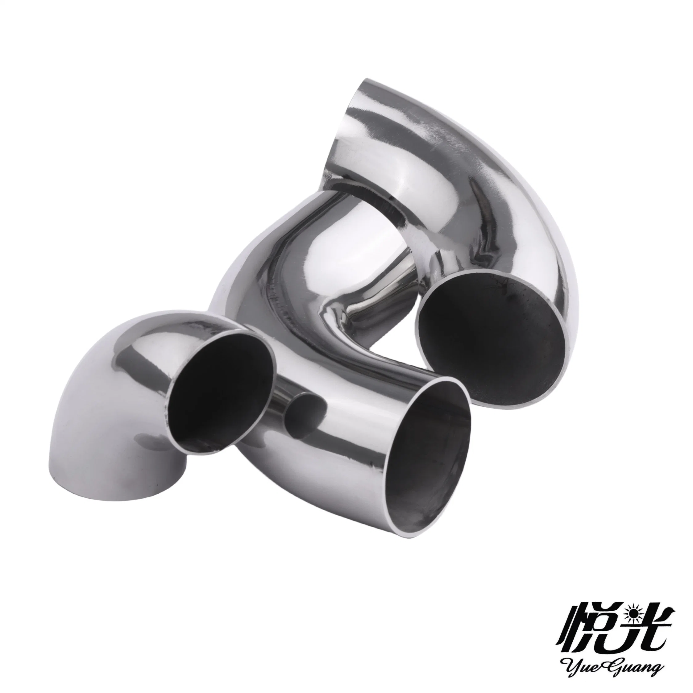 SS304/316 Stainless Steel Handrail 45/90 Degree Butt Welding Industrial Elbows