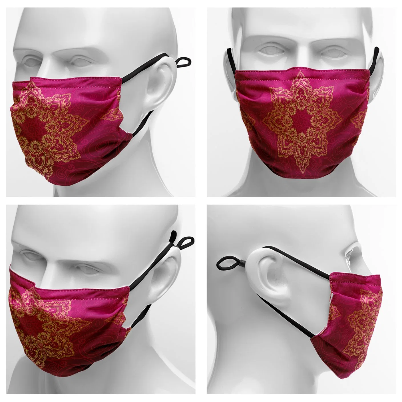 Custom Print on Demand Washable Double-Layer Poly/Cotton Mask