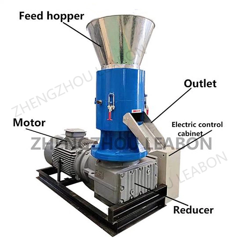 Hot Sales 300kg/H Biomass Peanut Shell and Sawdust Wood Pellet Mill Price