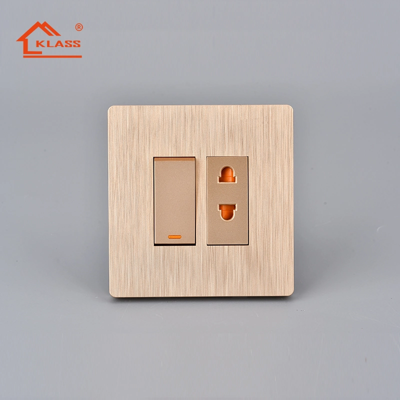 UK Electrical Wall Light Switch Socket 1 Gang 2 Way