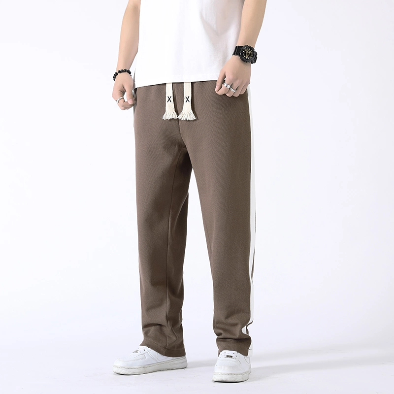 Free Sample Knit Men Jogger Pants with Pockets Multi Color