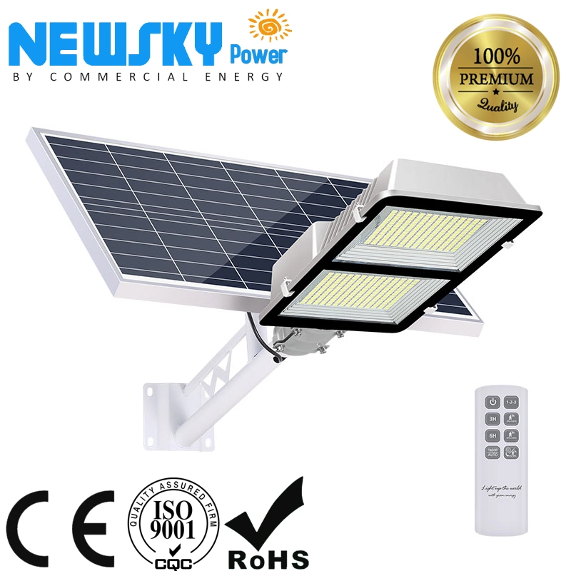 IP65 High Powered Waterproof All in One/Integrated Energy Saving Solar LED Street Light 4work Modes with Timing and Lithium Battery for Garden Park