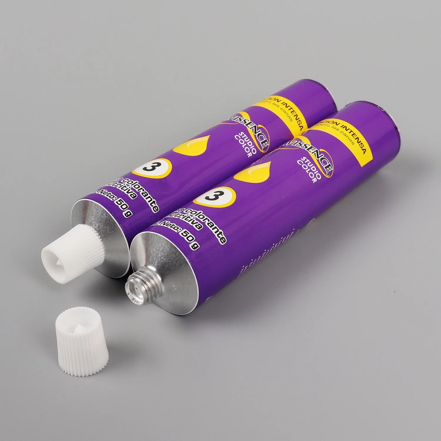 Collapsible Aluminum Hair Color, Glue, Cream Packaging Tube