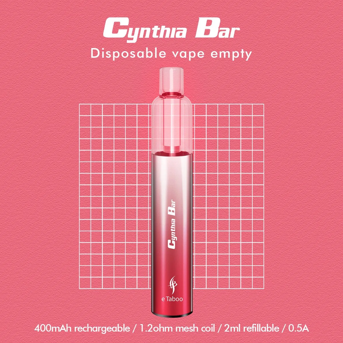 Etaboo Cynthia Bar Empty Vape Pod Electronic Hookah Price 5000 Puff