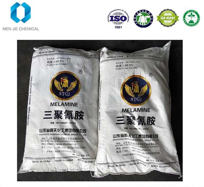 Factory 25kg packaging Raw Material Melamine Powder White Crystal Plants Melamine Powder