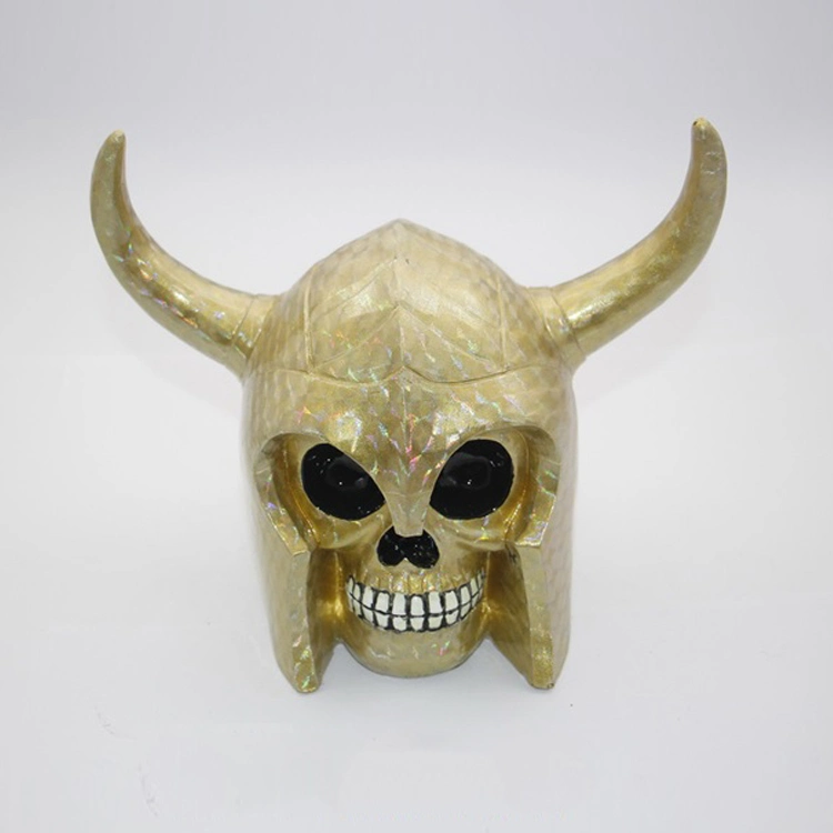 American Style Resin Demon Skull Sculpture for Halloween Festival Decoration