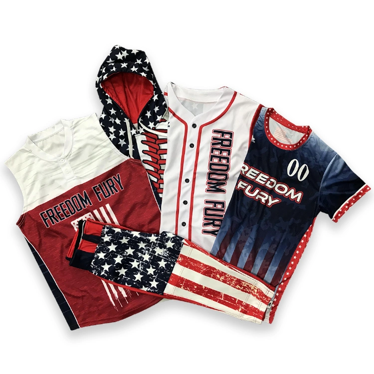 Wholesale Sublimation Baseball Jersey Newest High Quality Sublimation Printing Custom Baseball Shirts Full Set