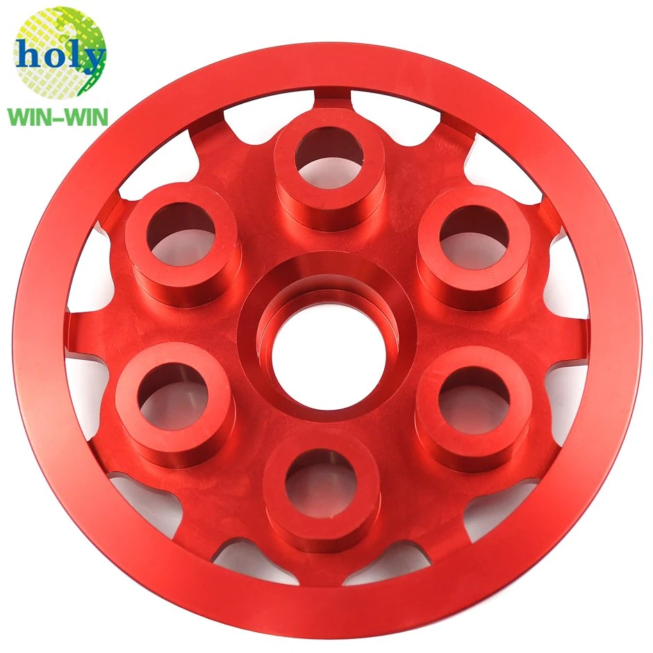 CNC Motorcycle Pressure Plate-a No Teeth Version with Nice Anodized CNC Machining Motorcycle Spare Parts