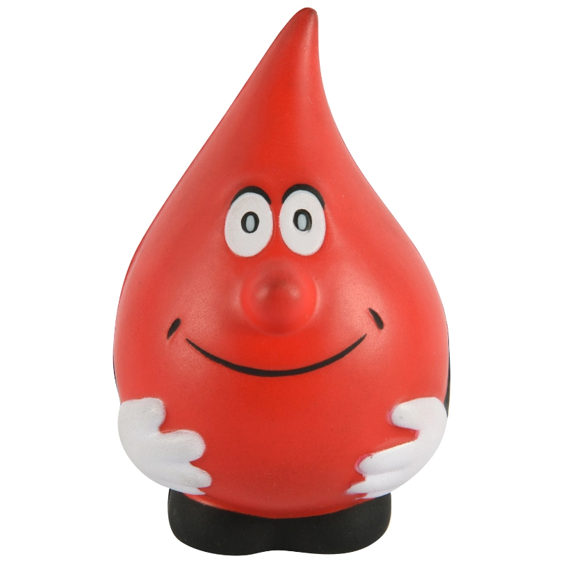 New Arrival PU Foam Stress Water Droplet Guy Man Shape Squeezes Toys Promotional Items